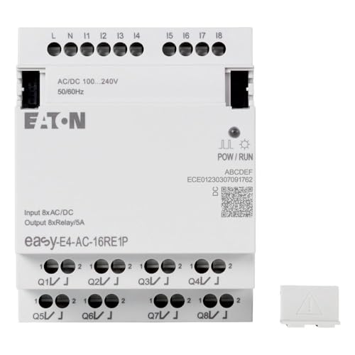 Relais de commande Eaton Easy E4 avec 8 entrées numériques pour automatisme