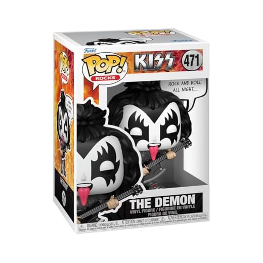 Funko Pop! Sayings: The Demon - (R&R All Night) - Kiss - Figura de Vinilo Coleccionable - Idea de Regalo - Mercancia Oficial - Juguetes para Niños y Adultos - Music Fans
