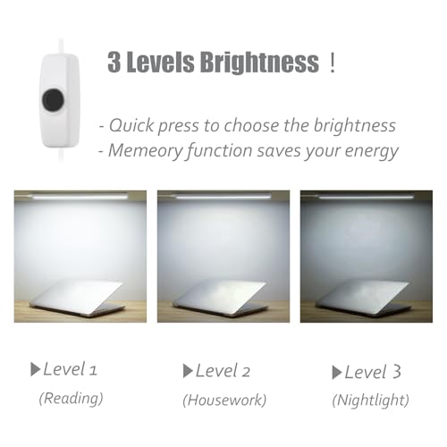 Image of ASOKO Under Cabinet LED Lighting Dimmable 6000K Plug in Kitchen Lights