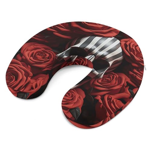 Almohada en forma de U de espuma viscoelástica portátil miniatura 6
