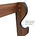 Rush Creek Creations Indoor Wood Wall Gun Rack for up to 5 Rifles or Shotguns, 5-Gun Wall-Mount Long Gun Display Rack with EVA Padded Grooves and Mounting Hardware, Dark Walnut