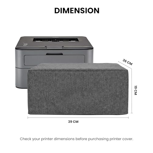 Image of Alifiya Dust Proof Washable Printer Cover for Brother HL-L2321D / HL-L2400D / HL-L2440DW / HL-B2080DW / HL-B2000D Laser- Grey