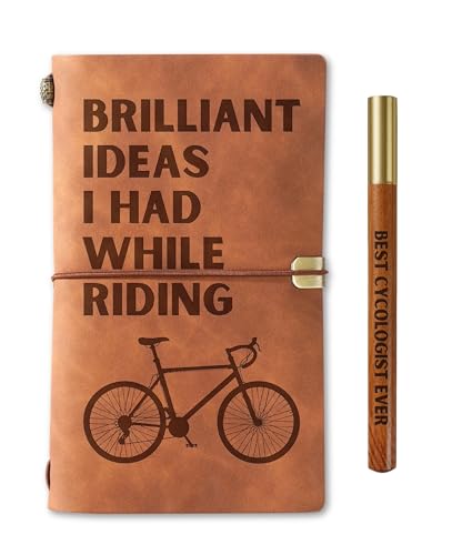 InnoBeta Cyclist Gifts for Men Women, Cycling Journal Pen Set for Bicyclists on...