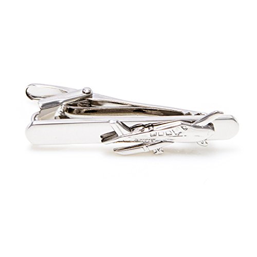 Mancuernillas y Prendedor de Corbata MRCUFF Avión Cessna miniatura 3