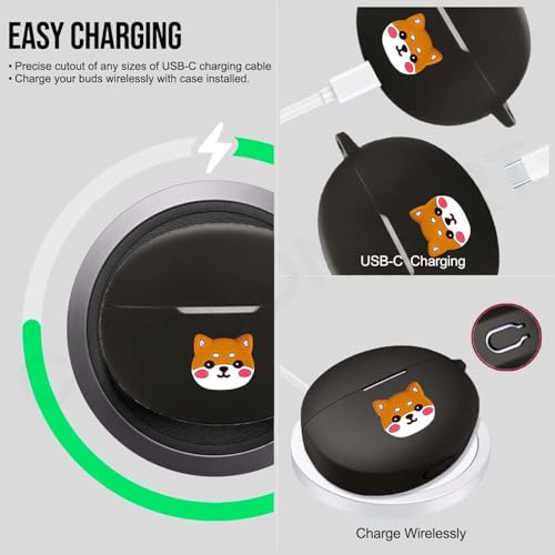 Image of Silicone Case Cover Compatible for OnePlus Buds 4 (Sticker Shiba)