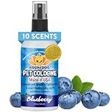 Bodhi Dog Natural Dog Cologne (Blueberry) - Premium Scented Deodorizing Pet Perfume with Conditioner for Dogs & Cats - Keeps Pets Fresh & Clean - Gentle and Safe Formula, Made in USA (4 Fl Oz)