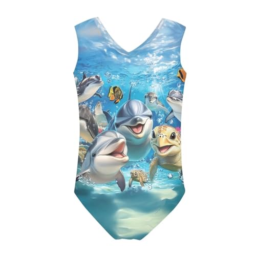 Image of Xpyiqun Bathing Suits for Girls 3-14 Kids Summer One Piece Swimwear Beach Sport Sleeveless Swimsuits Athletic