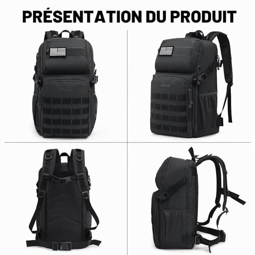 Sac à dos pour activités de plein air et camping en forêt 35L - 6