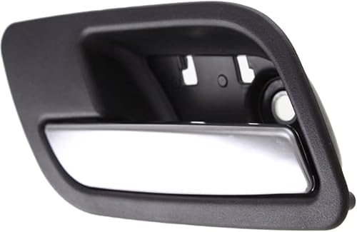 Miniatura 9 de Para GMC Yukon XL 1500 Manija de puerta interior trasera, bisel negro del lado del conductor con palanca cromada 2007-2014  Recorte SLESLTDenali
