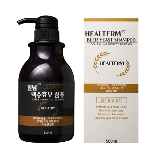 [HEALTERM] Beer Yeast Anti-hair Loss Shampoo German Beer Yeast Extract 70,000ppm pH 5.7 Scalp Care Shampoo EWG Green ingredients