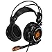 immagine 3KLIM Puma Cuffie Gaming - Micro Headset da Gaming - Suono Surround 7.1 - Altissima Qualità Audio - Vibrazioni Integrate - Cuffie da Gaming con Microfono - Perfette per PC e PS4 Games Nero - Nuova 2020