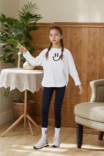 Toddler Girls Winter Warm Leggings Fleece Lined Cotton Thick Tights Kids Pants Designed for 40-65℉ Weather3