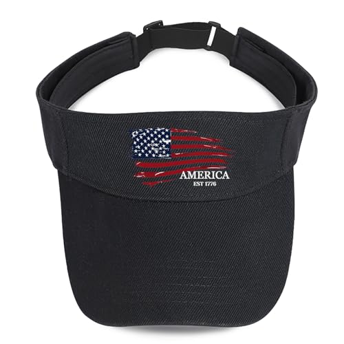 Image of Butterfly Flower Visor Hat Black Women Running Visors Adjustable Size Stylish Sunflower Tennis Summer Sun Visors for Men Boy