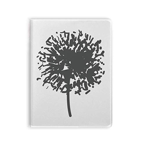 Carnet à couverture souple motif pissenlit A5 ligné pour notes quotidiennes