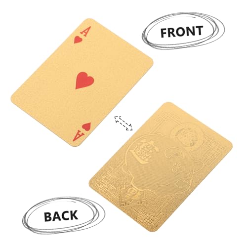 Mini Spielkarten für Tragbare Pokerkarten in Goldoptik Leicht und Robust Geeignet für Puppenhäuser DIY Basteln Partydeko und Spiele Unterwegs – Bild 8