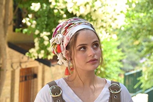 Sara Attali Full Hair Covering, Headscarf Tichel, Hair Snood, Head Scarf, Head Covering, Jewish Headcovering, Scarf, Bandana, Pashmina, Apron, One Size Amazing Soft Joyful3
