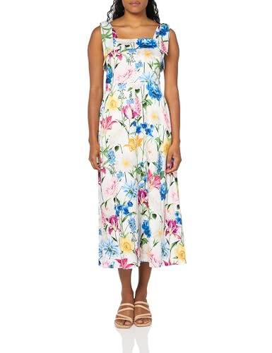Robe décontractée femme Anne Klein longue et fluide à bretelles nœuds