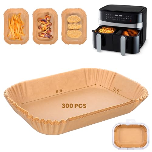Molain 300 Pcs Air Fryer Liners Disposable Paper Liner Rectangular