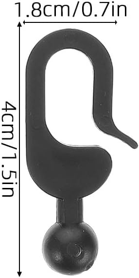 Curtain Hooks Rustproof Waterproof Plastic Hooks (240pcs) - Curtain/Mosquito Net Tent Accessories