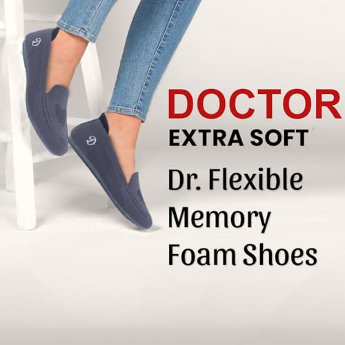 Image of DOCTOR EXTRA SOFT Flexible Memory Foam Women's Shoes for Walking Gym Training | Casual Sports,Slip-On,Lightweight Lace up Jutis Bellies Classy Ballerina for Ladies and Girls New-D-1003