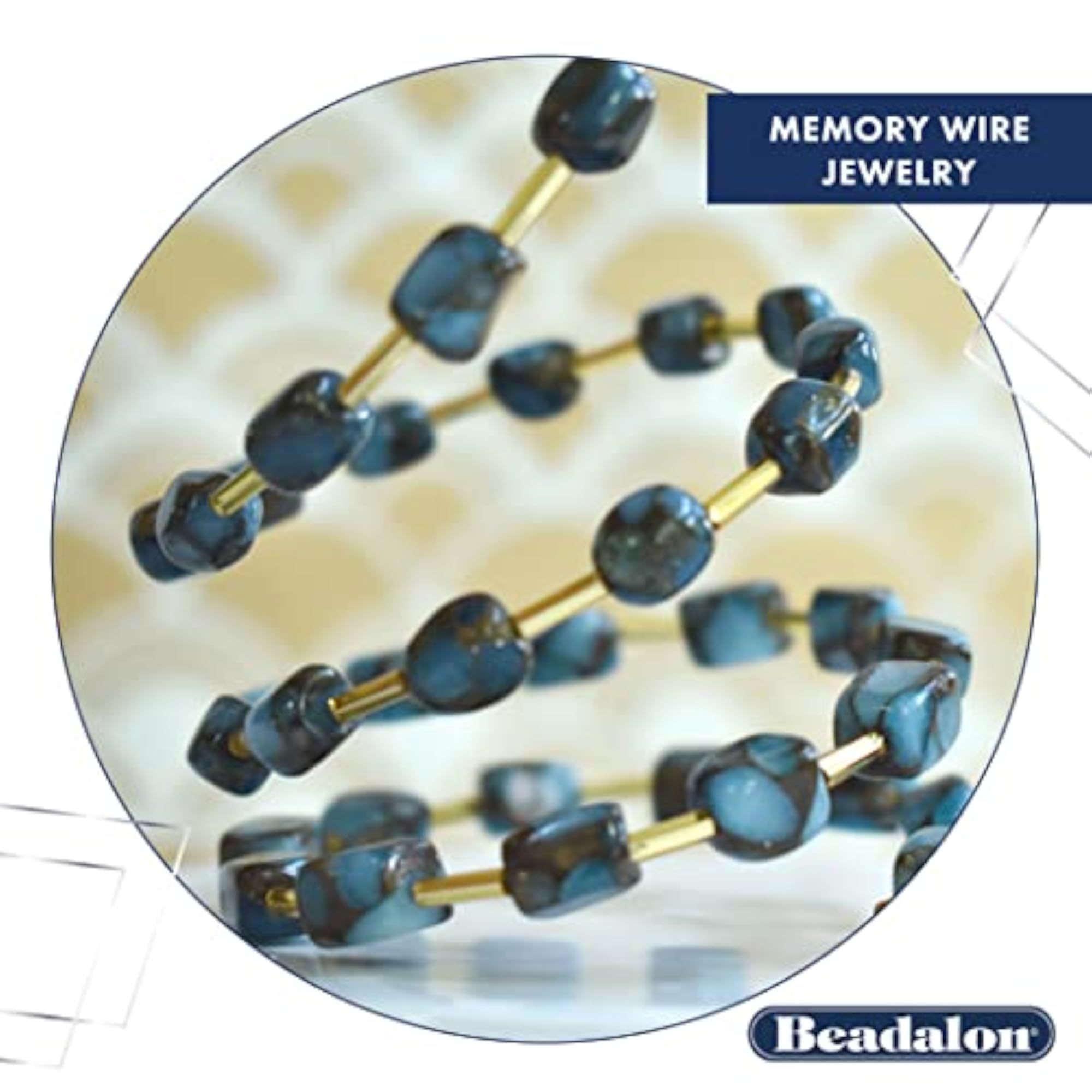 72-Piece White Plate Memory Wire End Cap