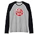 Giappone Bandiera Katana Cherry Blossom Tree Sakura Arte giapponese Maglia con Maniche Raglan