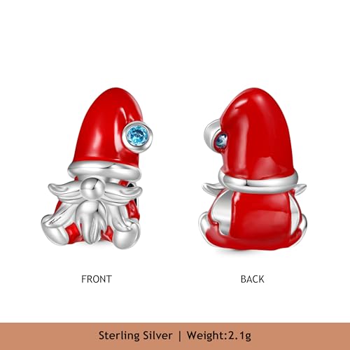 Image of GNOCE Christmas Charm Silver Plated & Sterling Silver Bracelet Gift