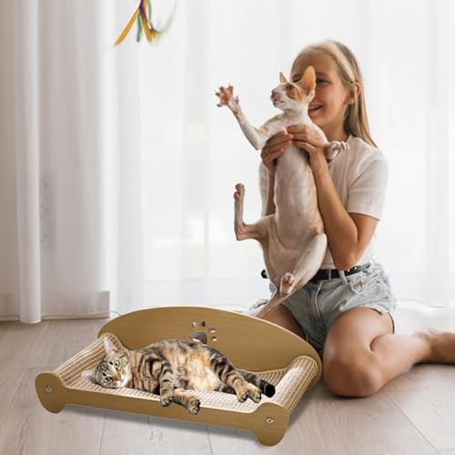Canapé griffoir pour chat et coussin en sisal pour chaton - 3
