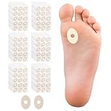 Nymora 90 Stück Hühneraugenpflaster, Dornwarzen Druckstellen Pflaster für Füße, Stoßfeste Fußpolster Ovale zum Entfernen von Hühneraugen und Warzen