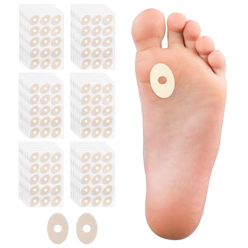Nymora 90 pansements pour œufs de poule, verrues plantaires & points de pression des pieds, coussins anti-chocs Pansements ovales pour éliminer corns/verrues