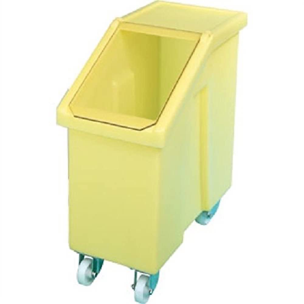 Stalwart W778 Mobile Ingredient Bin, 65 L, Yellow