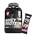 Produktbild 3kg Mammut Whey Protein Eiweißshake - Set inkl. Protein Shaker, Riegel, Powderbank oder Tasse (Mango Passion Fruit, Mammut Protein Bar - Raspberry)