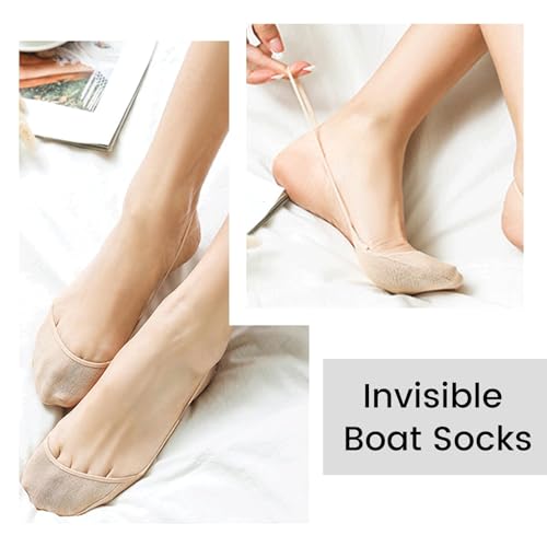 6 Pair Toe Socks Women, Size 39 42, Ballerina Socks, Cotton for High Heels, Ballet Shoes, 12 Single Socks4