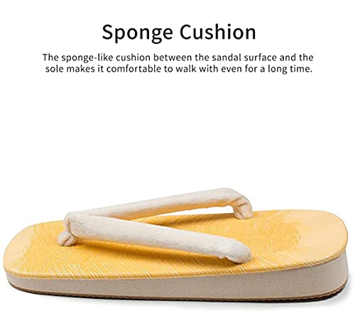 KYOETSU Men's Japanese Setta Zori Sandals with Sponge Cushion Sole, 6-103