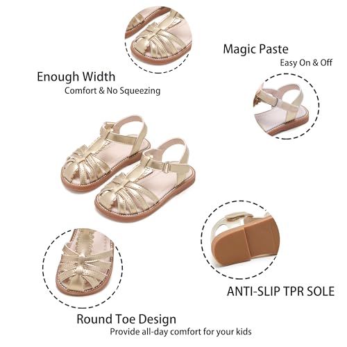 Image of Kiderence Toddler Girls Sandals Little Girls Kids Summer Shoes Toddler Sandals