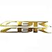 Gold 3D Logo Emblem Aufkleber Polish Gloss Raise Up kompatibel mit Honda CBR 600 250 300 1000 1100 RR Fireblade