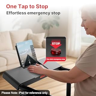 Yesoul Walking Treadmill with Long Handles for Seniors, Treadmills for Home 300 lbs Capacity, Recovery Fitness Exercise Machine with Stable and Safe Structural Design, Large LED Display for Elderly