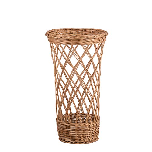 e-wicker24 Chariot à Pain, huche à Pain en Osier,présentoir pour Baguettes ou Pain Long Taille Moyen