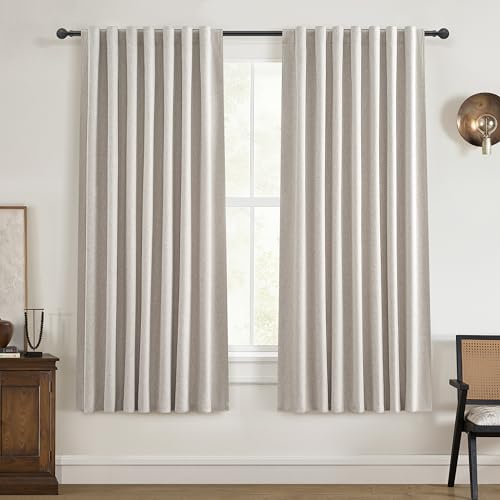 QJmydeco Short Length Blackout Curtains for Bedroom 63...