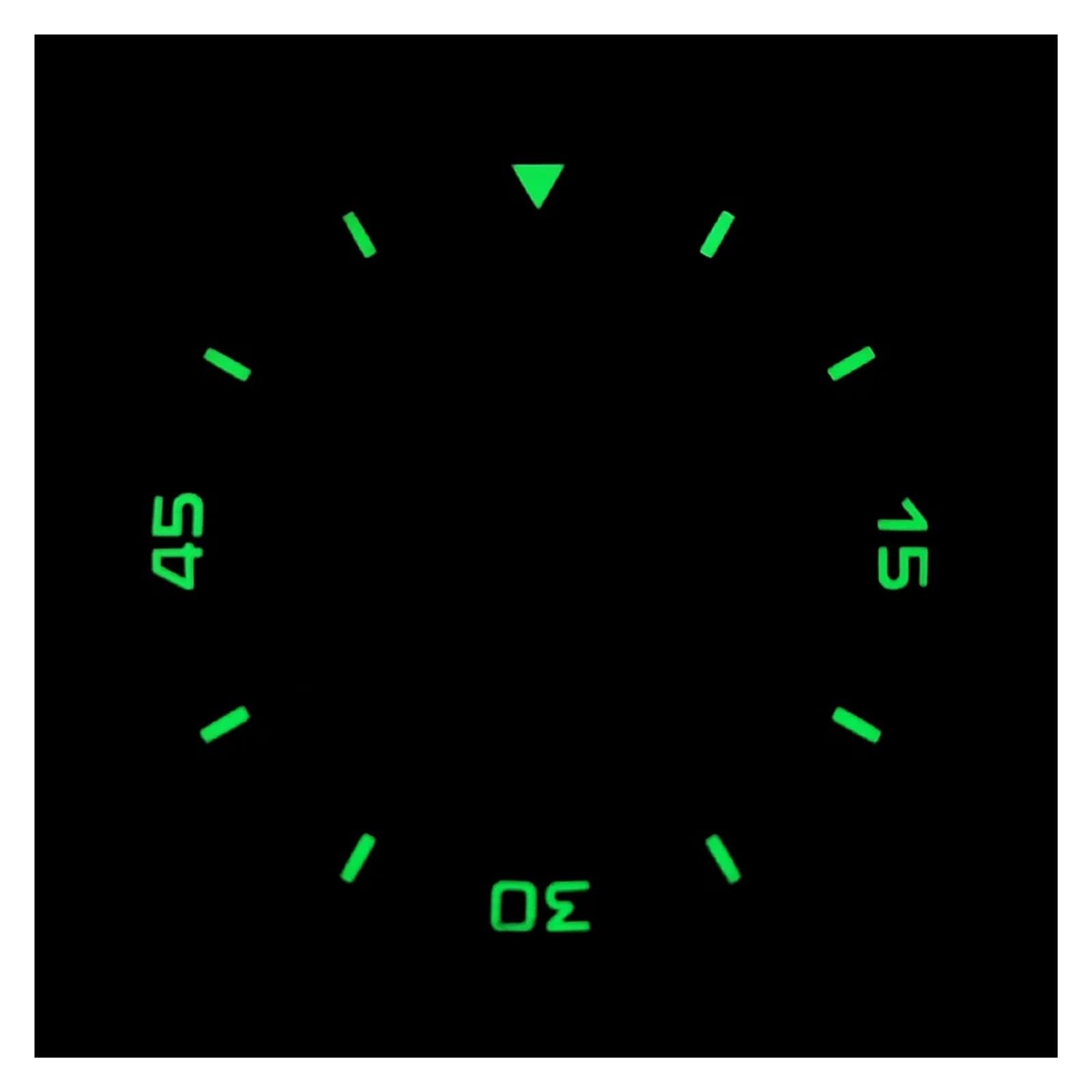 Caja de Reloj de Cristal arqueado Verde Luminoso de 40 mm, Compatible con los Movimientos NH35 y NH36, ETA2824, PT5000 y Seagull ST2130.(C,ETA2824 PT5000)