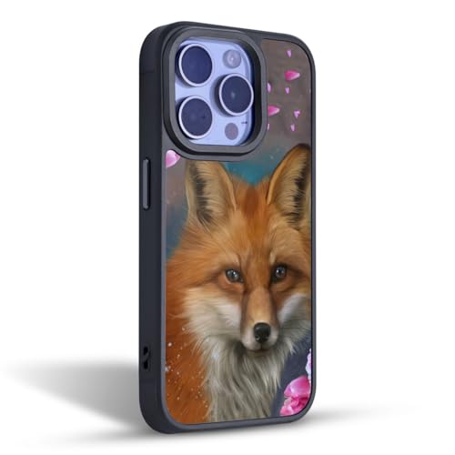 Coque iPhone 17 Fox Peonies protégeant des chutes de qualité militaire