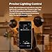 Godox ML100Bi Kit1 Pocket LED Video Light 120W Bi-Color Photography Fill Light 2800K-6500K CRI97+ TLCI98+ APP Control 11 Lighting Effects Godox Mount for Vlog Live Streaming Photography