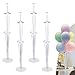 Produktbild Ballon Ständer Balloon Stand Kit 4pcs,Luftballons Ständer Halter Ballonhalter Kunststoffstab Tischballonständer Ballonzubehör,Tisch Inhaber Dekoration für Geburtstagsparty Hochzeit Party Event