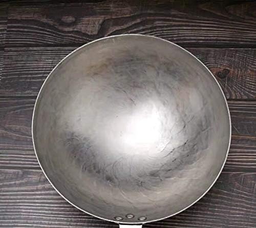 Wok de hierro con mango de madera 36 cm miniatura 3
