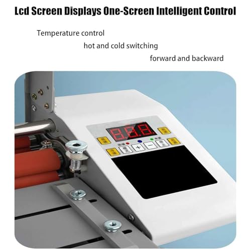 Plastificatrice a Caldo e a Freddo da 500 W, Formato A3+, plastificazione Termica Digitale con 9 velocità e Temperatura Regolabile, Ideale per scuole, uffici e Uso Commerciale.