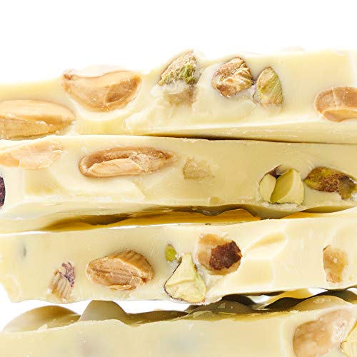 KERNschmelze Schokoladen-Tafeln - Manufaktur Bruchschokolade 350g - Zart schmelzende weiße Schokolade mit Mandeln…
