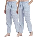 [HOME WAY] パジャマパンツ メンズ 2枚セット 綿100% 薄手 前開き ルームウェアボトムス 部屋着 オーガニックコットン 肌に優しい 通気 吸汗 速乾 リラックスウェア 部屋着 春・夏・秋用