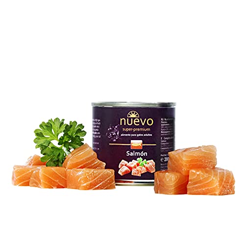 NUEVO Lata Gato ADULTO: Salmón, 200 g, Gato