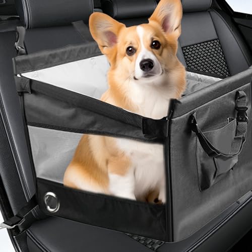 Siège d'auto de chiot et chaton avec panier booster imperméable voiture - 4