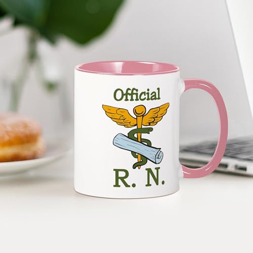 Taza de cerámica 11 oz blanco y rosa interior miniatura 4
